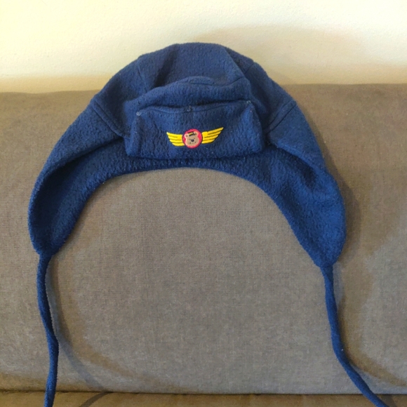 Boys' Dark Blue Windproof Hat - Picture 1 of 5